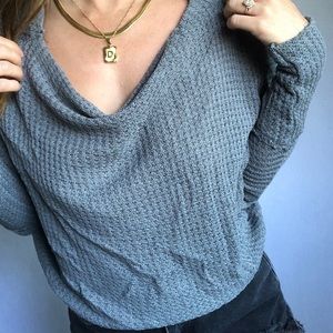 Free people crop Dolman sweater